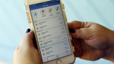 photo of a call log filled with robocalls
